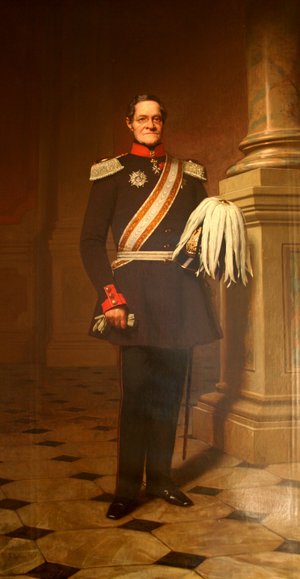 Joseph zu Salm-Reifferscheidt-Dyck in Uniform eines Obristen der preußischen Landwehr 